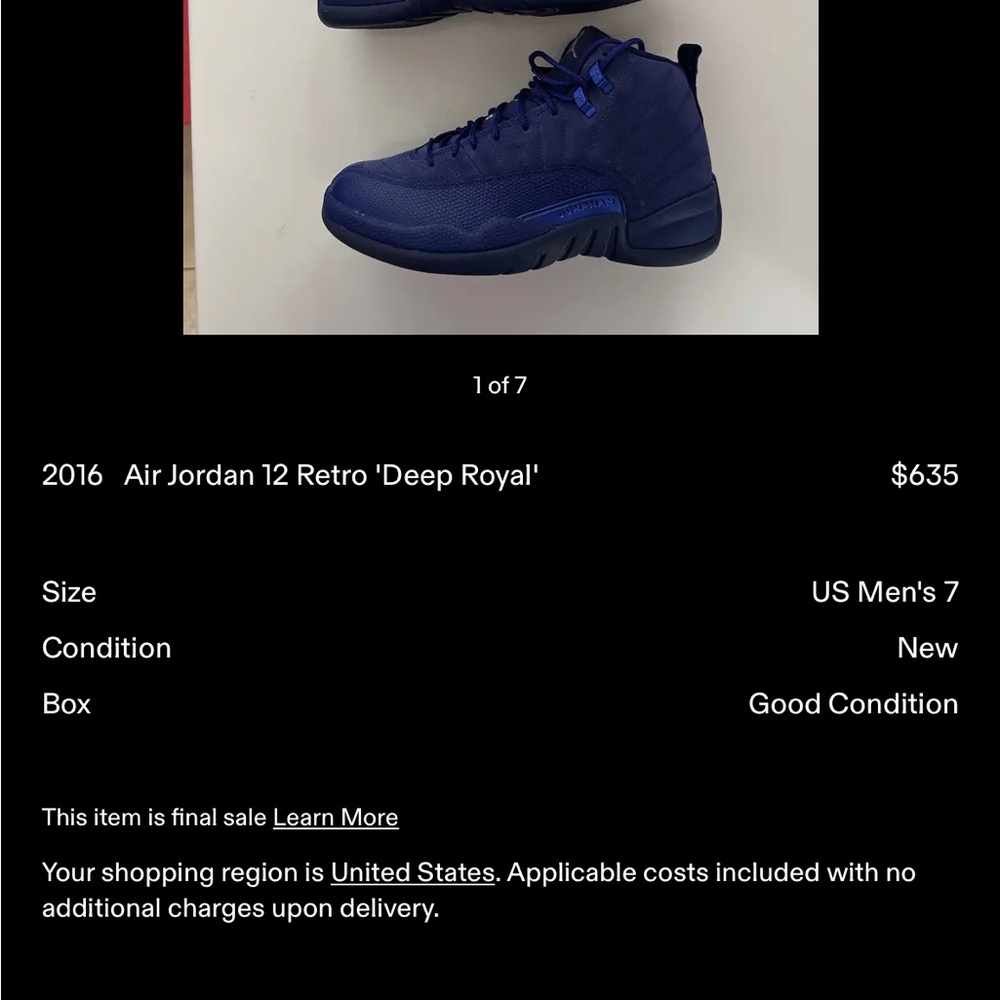 Jordan Royal Blue RETRO Suede Sneakers - Picture 10 of 10